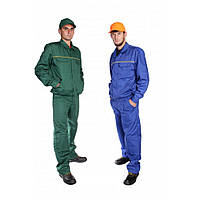 Костюм рабочий Бригадир куртка+брюки зеленый размер L рост 5-6