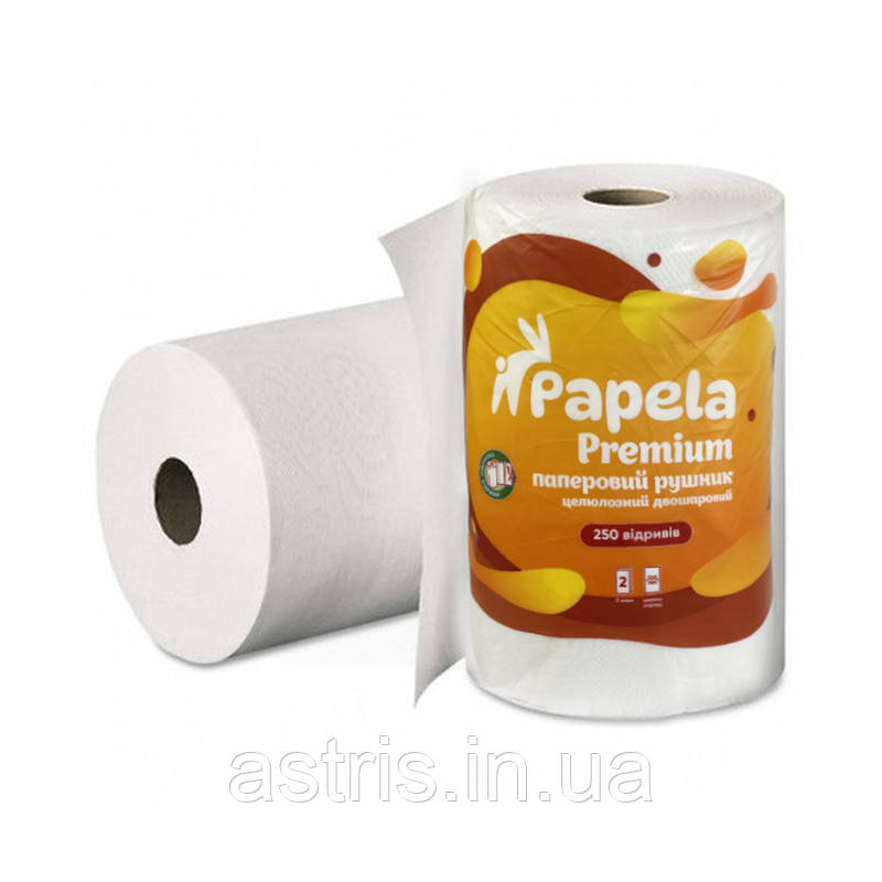 Паперовий рушник Papela Premium 2 шари 250 аркушів