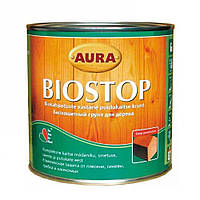 Грунтовка для дерева Aura Biostop антисептическая 0,9 л