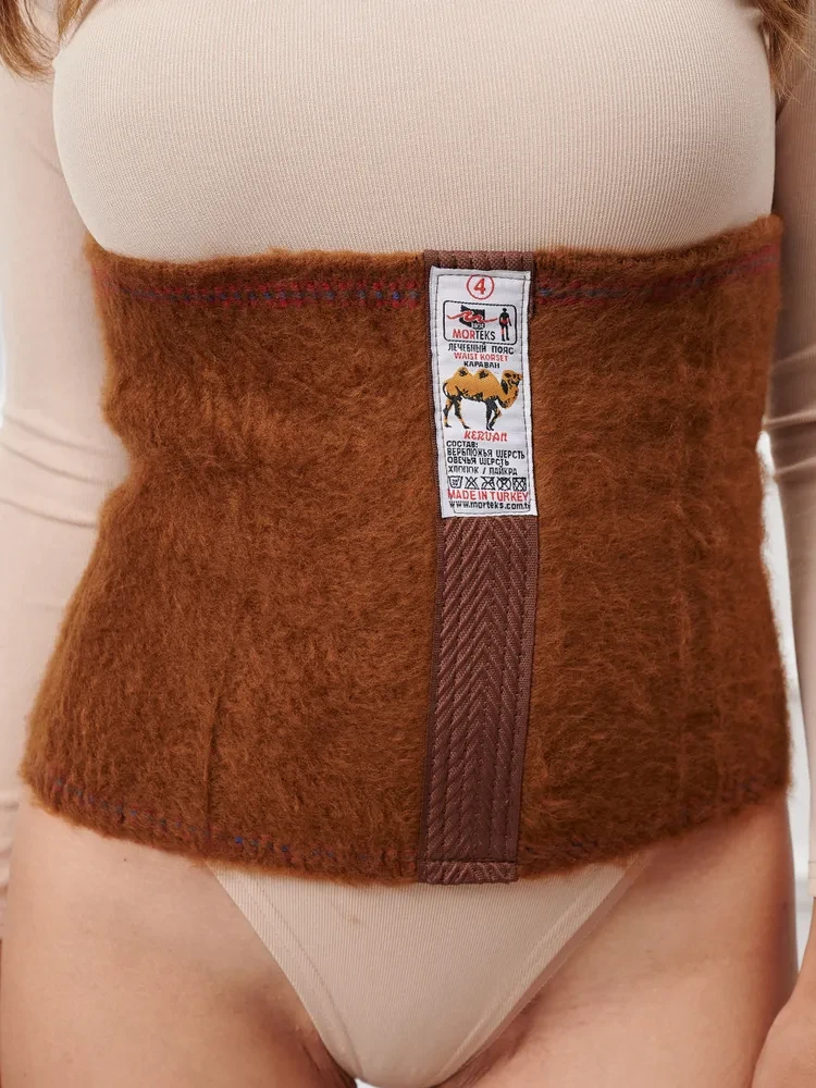 Еластичний Лікувальний пояс Morteks з теплої Верблюжої вовни XXL-56р., фото 1