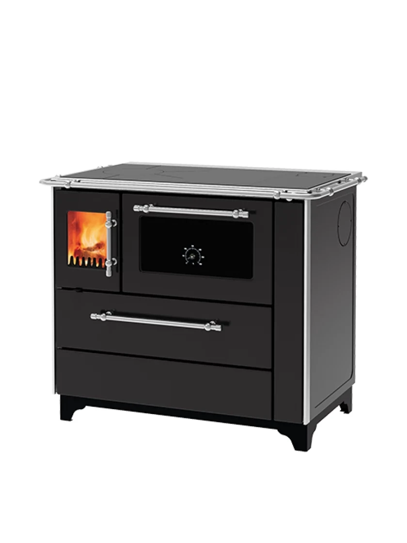 Сталева піч Alfa-Plam DONNA 90 R Антрацит, фото 1