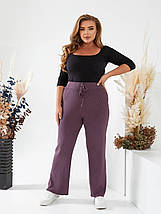 Неймовірно красиві штани кашемір висока посадка батал, фото 3