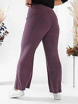 Неймовірно красиві штани кашемір висока посадка батал, фото 4