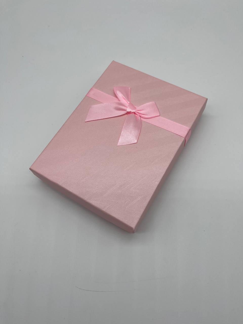 Коробки подарункові з бантиком. Колір рожевий. 12х16х3см