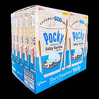 Японські палички в глазурі Glico Pocky Salty Vanilla 53 грам (упаковка 10 шт)