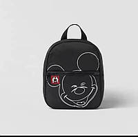 Рюкзак дитячий для хлопчиків та дівчаток чорний з аплікацією Disney Mickey 1 відділення, передня кишеня