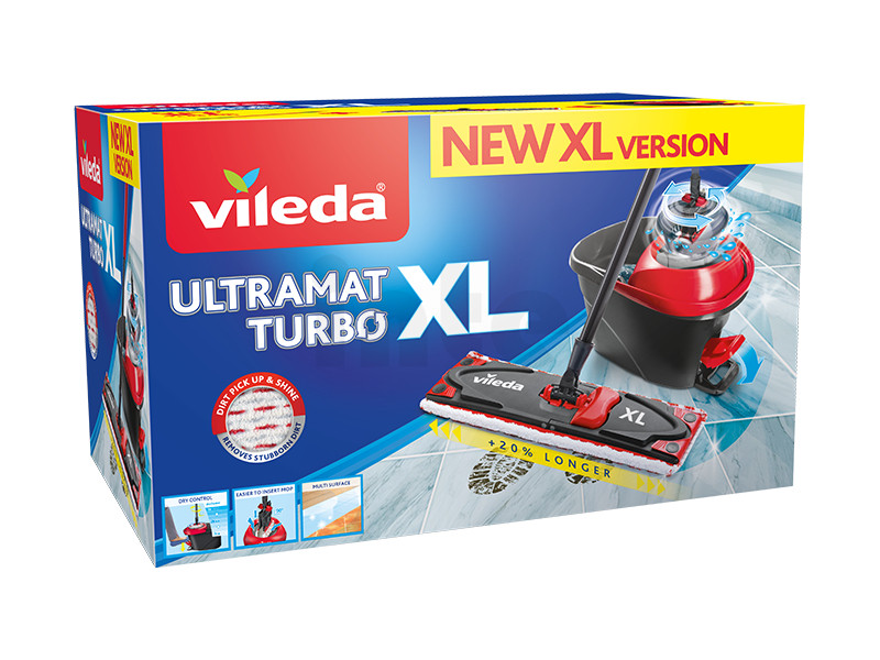 Комплект Швабра + відро Vileda Ultramax Turbo XL з механічним віджимом для збирання (Польща) - фото 3 - id-p1993705601