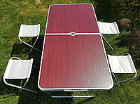 Раскладной туристический стол со стульями для пикника складной, набор столов и стульев для пикника