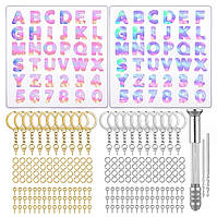 Форми молди для створення брелок Латинський алфавіт для епоксидної смоли 209 предметів