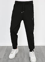Спортивні штани дитячі на флісі 6-10 років 3-х нитка (чорні) (пр. Туреччина)
