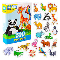 Набор магнитов Magdum, Kids Happy Zoo, англ.язык, в коробке, набор магнитов зоопарк