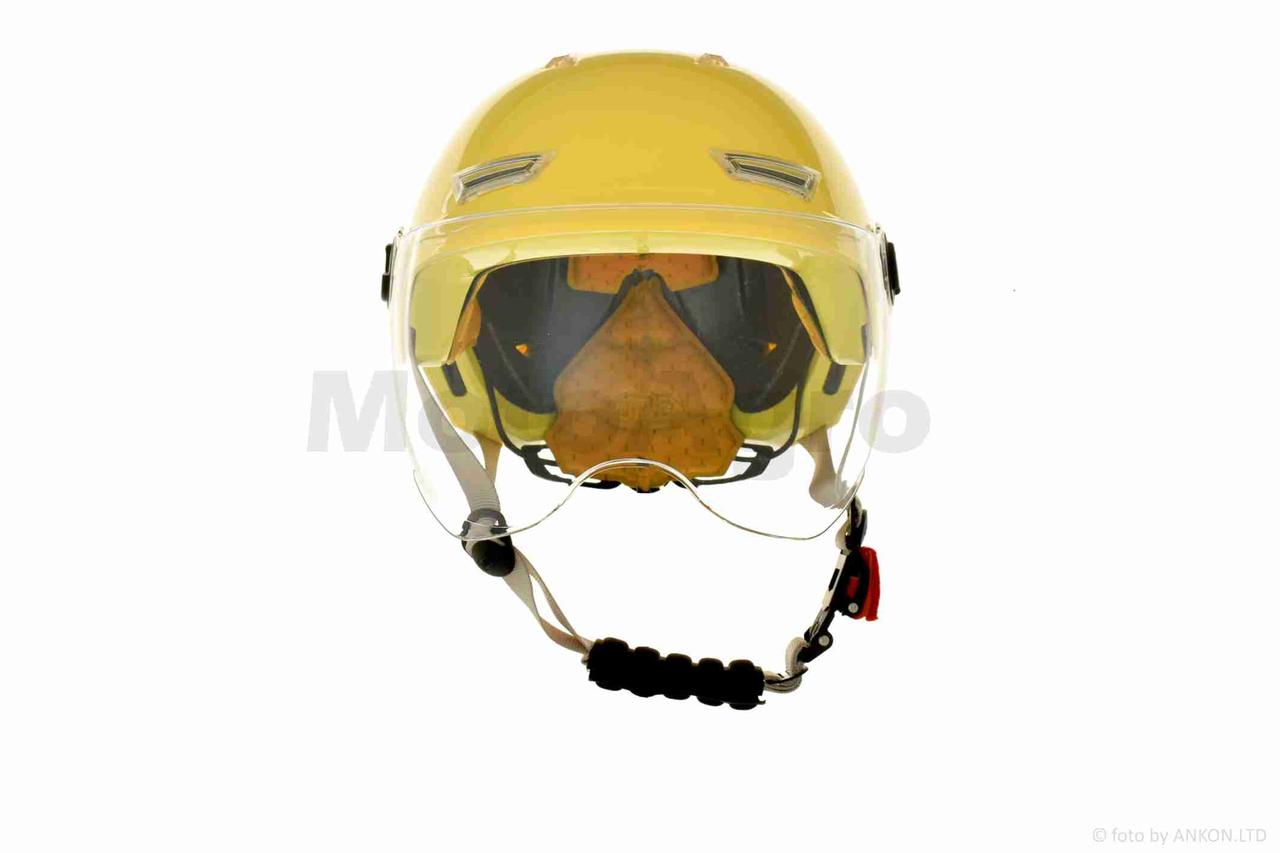 Шлем каска "DAVID" (#D316, желтый, M, АБС-пластик) - фото 3 - id-p1948177613