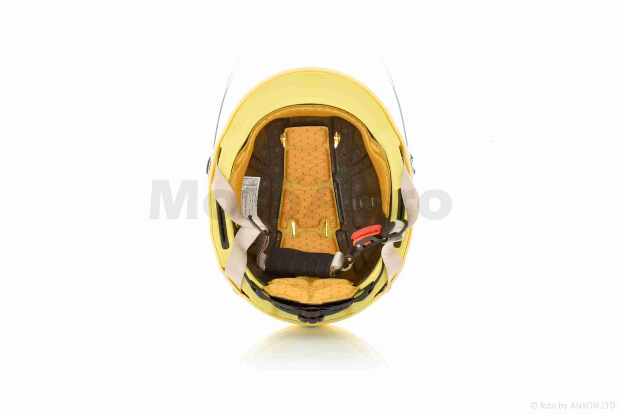 Шлем каска "DAVID" (#D316, желтый, M, АБС-пластик) - фото 5 - id-p1948177613