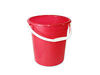 Пищевое ведро на 12 литров ТМ КОНСЕНСУС (цвет красный)