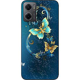 Чохол силіконовий Case для Xiaomi Redmi Note 11E з картинкою Красиві метелики