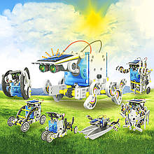 Робот конструктор на сонячній батареї Solar Robot 14 в 1 білого кольору (212)
