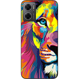 Бампер силіконовий Case для Xiaomi Redmi Note 11E з малюнком Яскравий лев