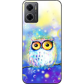 Бампер силіконовий Case для Xiaomi Redmi Note 11E з малюнком Сова