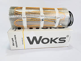 Нагрівальний мат тепла підлога під плитку Woks 160 Вт/м2 з механічним регулятором, фото 3