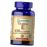 Вітамін Е капсули Puritan's Pride Vitamin E-1000 IU 100 гел капсул, фото 3