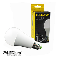 Лампа світлодіодна LEDium А60 15W Е27 4100К