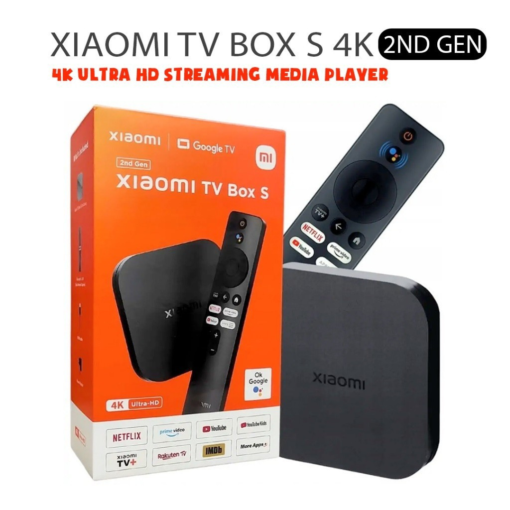 ТВ Приставка медіамлеєр Xiaomi Mi Box S 4K 2nd Gen MDZ-28-AA (для телевізорів) Google TV