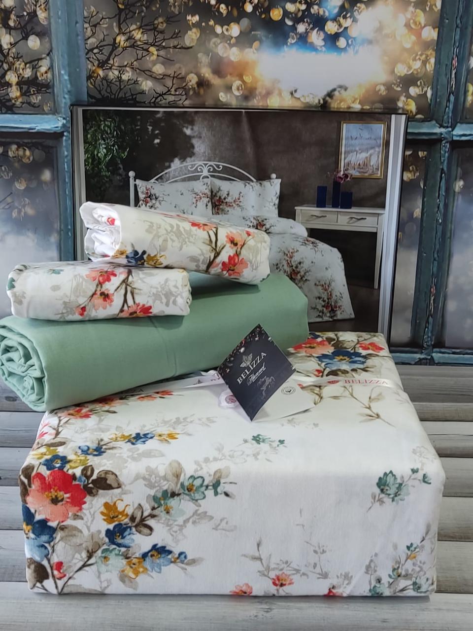 Постільна білизна фланелева байкова євро розмір Belizza Home 01, фото 1