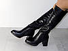 Сапожки зимові жіночі еко шкіра стильні чорні 38р, фото 2