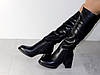 Сапожки зимові жіночі еко шкіра стильні чорні 38р, фото 8