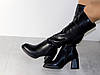 Сапожки зимові жіночі еко шкіра стильні чорні 38р, фото 6