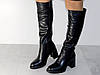 Сапожки зимові жіночі еко шкіра стильні чорні 38р, фото 3