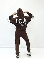 Жіночий спортивний костюм тринитка на флісі розміри від 42 до 52