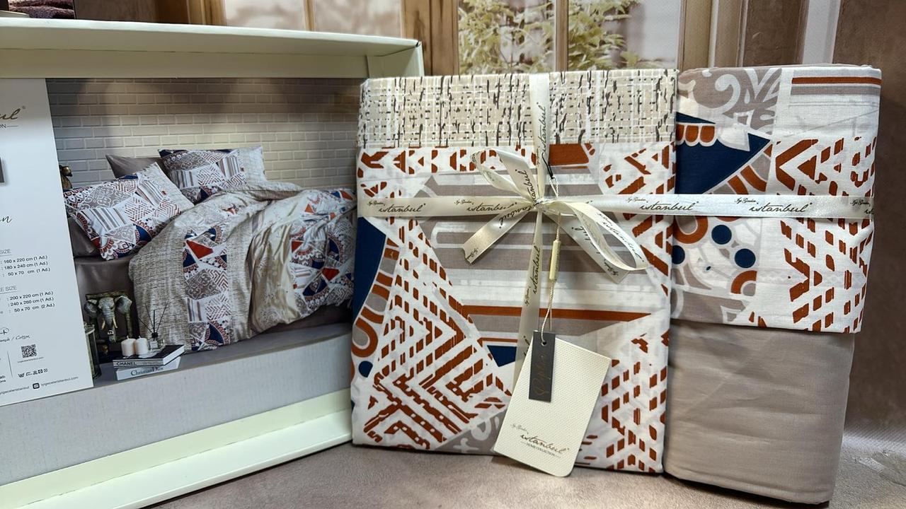 Постільна білизна з попліну євро розмір Istanbul Home 01, фото 1