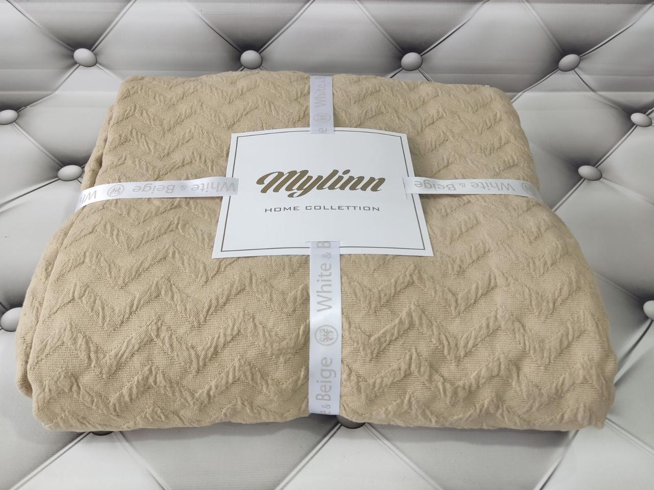 Простирадло бамбукове євро розмір 220 на 260 см Mylinn Home Туреччина гірчичне