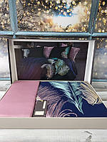 Люксовое постельное белье сатиновое с вышивкой евро размер Dantela Iz Турция