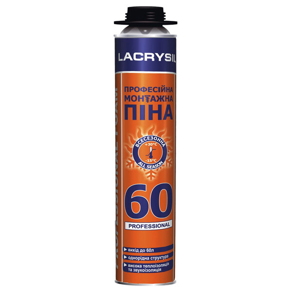 Піна LACRYSIL монтажна професійна, 750 мл