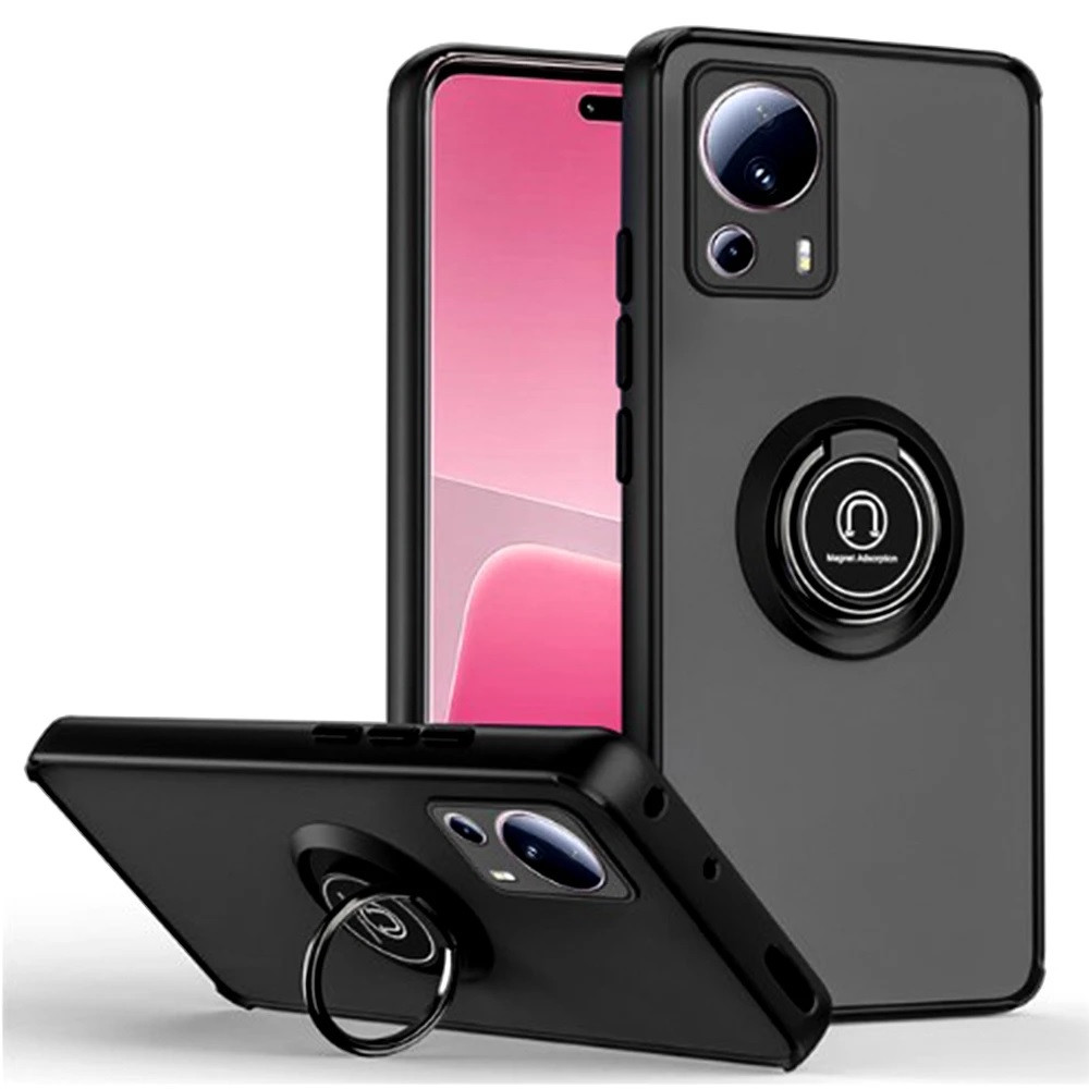 Протиударний чохол бампер GKK LikGus Magnetic Ring з підставкою для Xiaomi Mi 13 Lite 5G Black