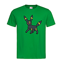 Зеленая мужская/унисекс футболка Pokemon Umbreon (5-21-48-зелений)