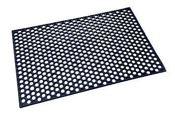 Килимок 90х60х0.9 см гумовий сота брудозахисний чорний 2.7 кг (44444)