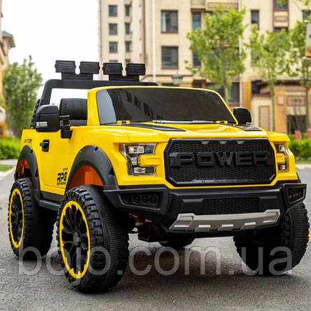 Дитячий електромобіль Ford Long F150 (AM-1), Жовтий (360T), фото 3