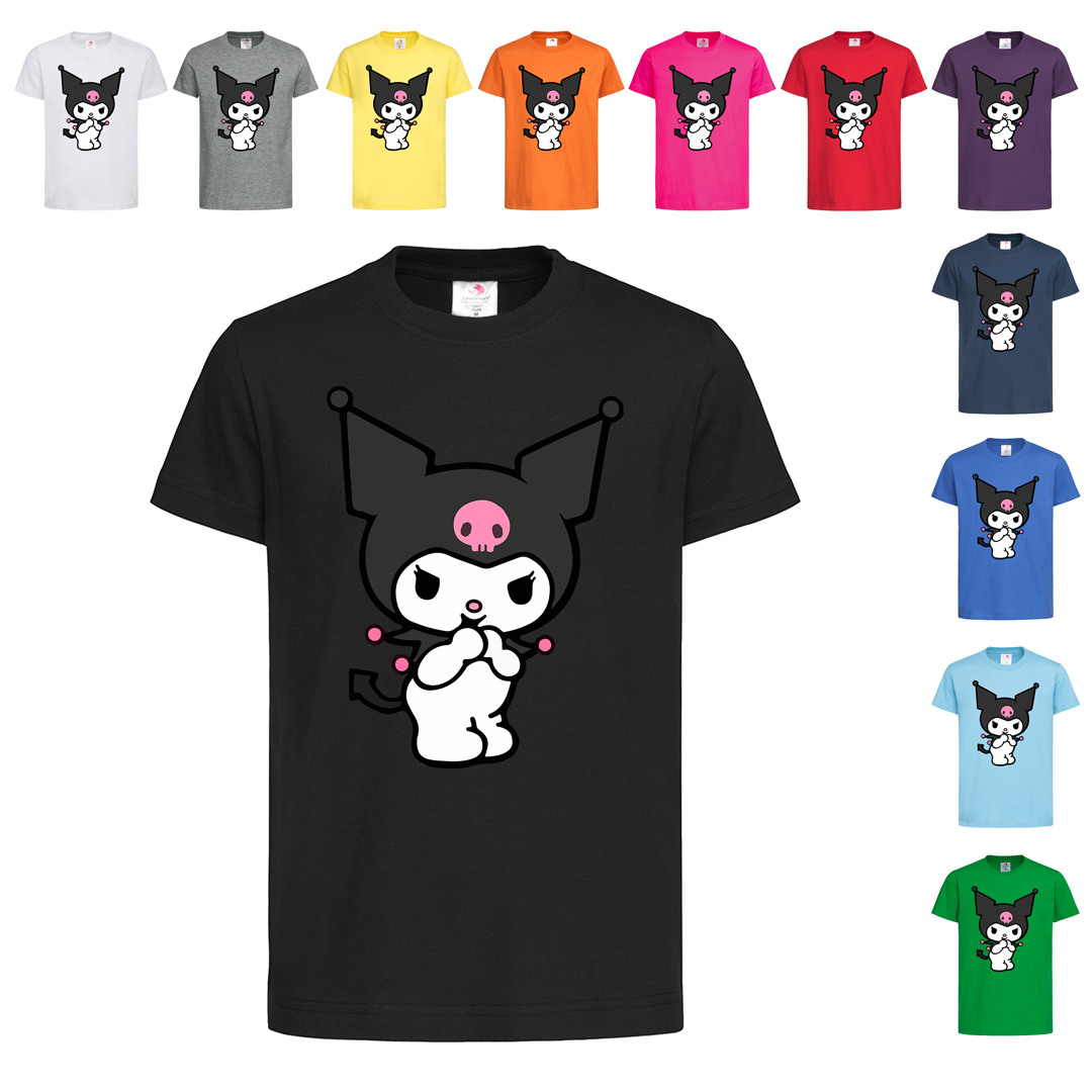 Черная детская футболка Принт с Куроми (5-22-8) (ID#1978185473), цена ...