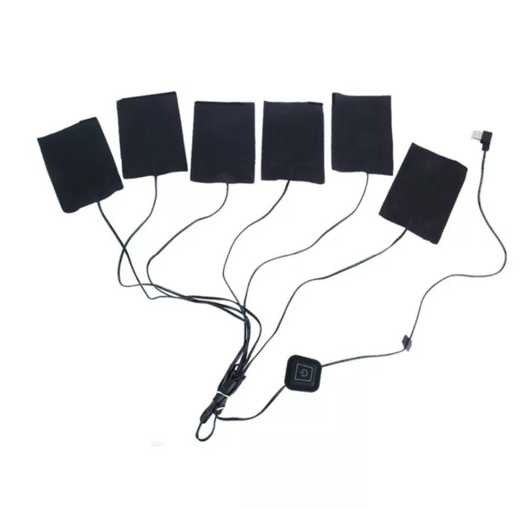 Електричні грілки USB для взуття, одягу, дитячої коляски 11*7 см * 6 шт (С ШІСТИ ЧАСТИН)