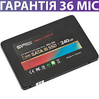 240GB SSD диск Silicon Power Slim S55, твердотільний ссд 2.5" накопичувач 240 Гб для ПК та ноутбуку