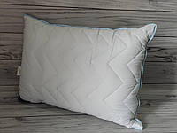Подушка антиаллергенная сатиновая 50 на 70 см Jereed home белая зигзаг