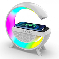 Настольная смарт лампа-ночник G-Smart RGB 15W Light Sound Machine с беспроводной зарядкой и Bluetooth-колонкой