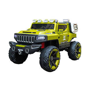 Дитячий електромобіль Jeep 500(AM-10), Жовтий (360T), фото 3