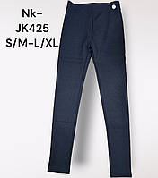 Лосини рубчик утеплені жіночі оптом, S/M-L/XL рр.,  арт. Nk-JK425, фото 2