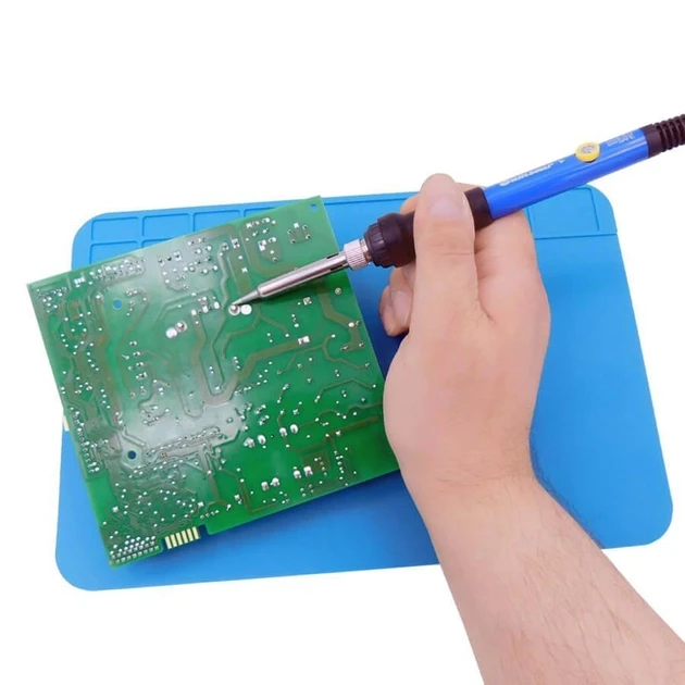 Килимок для паяння силіконовий термостійкий 300х200мм, з комірками