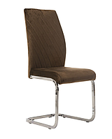 Кухонний стілець , стілець у вітальню S-118 коричневий велюр 44/58/101 см