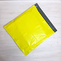 Курьерский пакет (А4) без кармана желтый-черный 240 х 320 + 40 (100шт)